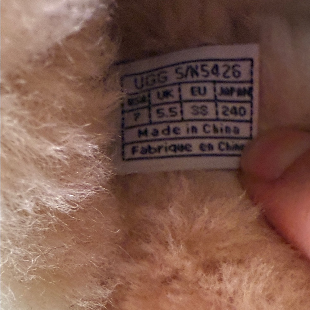 UGG Light Pink Shearling Clogs - Picture 6 of 6